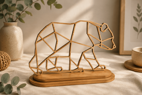 Download Bear Line Art Laser Cut SVG - Line art Collection