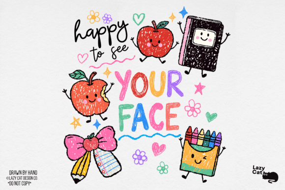 Download Back to School Happy Hand-Drawn PNG - Hand Collection