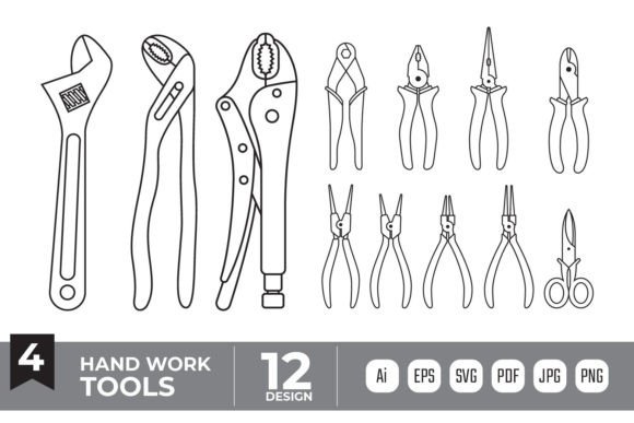 Download Hand Work Tools Vector Bundle - Premium Resources